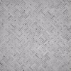 Msi Carrara White Basketweave SAMPLE Polished Marble Mesh-Mounted Mosaic Tile ZOR-MD-0439-SAM